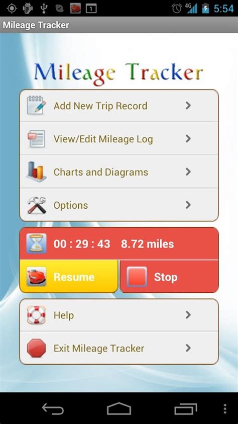 google mileage tracker app